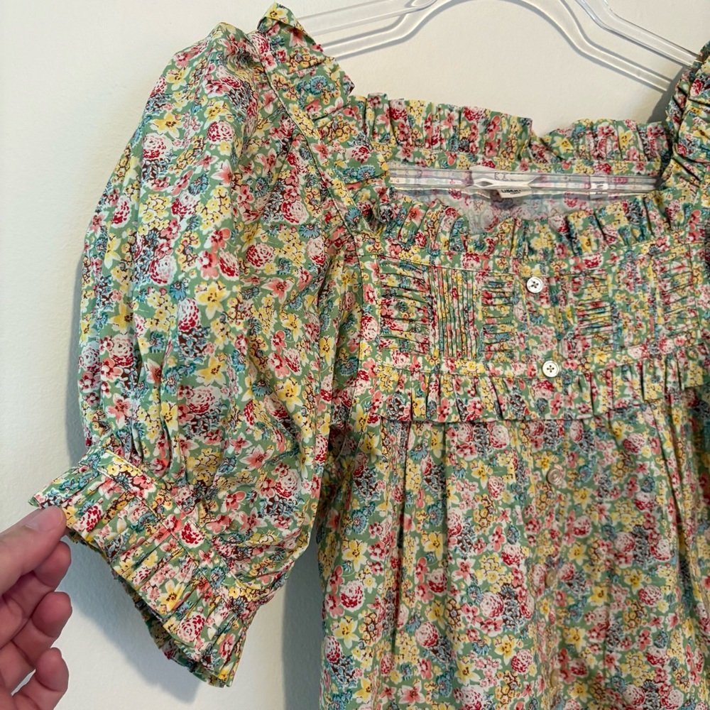 Doen Farley blouse in liberty chrysanthemum sky floral print - Picture 6 of 9